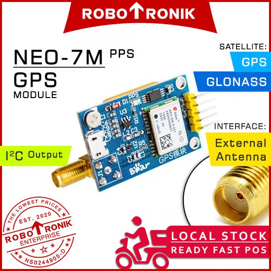 GPS NEO 7M PPS Module (GPS / GLONASS Signal)