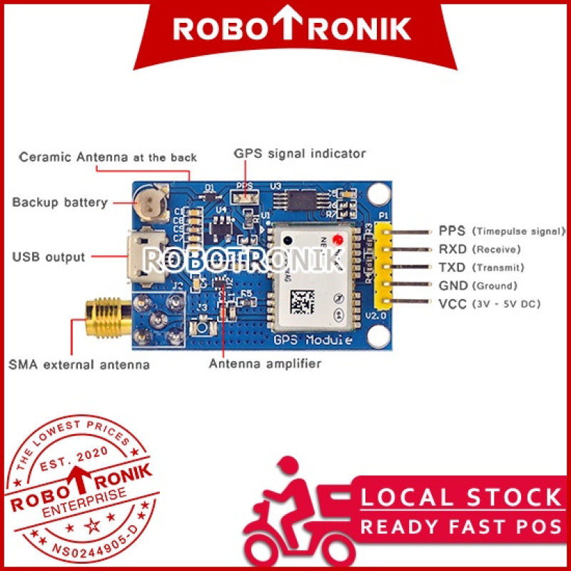 GPS NEO 8M PPS Module (GPS / Galileo / Beidou / GLONASS Signal) GPS NEO 8M PPS Module (GPS / Galileo / Beidou / GLONASS Signal)