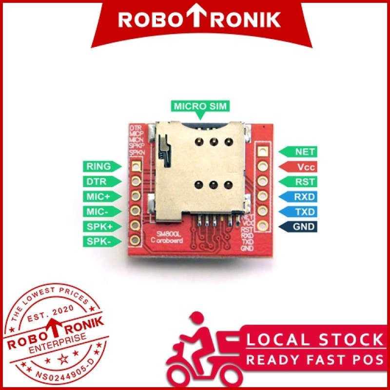 Mini SIM800L GSM (3.7V) Module w Antenna SIM 800 800L Mini SIM800L GSM (3.7V) Module w Antenna SIM 800 800L