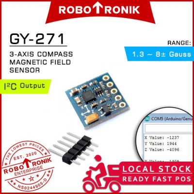GY-271 (DB5883) 3-Axis Magnetic Field Compass Sensor Module 5883 指南针 Arduino / Raspberry Pi Kompas GY-271 (DB5883) 3-Axis Magnetic Field Compass Sensor Module 5883 指南针 Arduino / Raspberry Pi Kompas