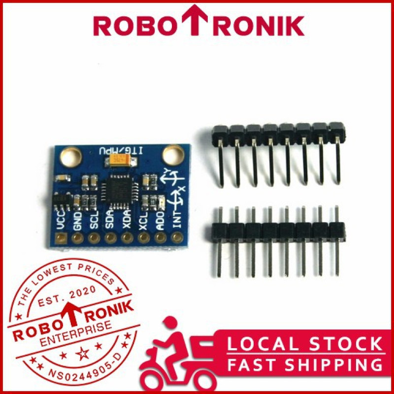 GY-521 (MPU6050) 6-DOF 3-Axis Gyro Gyroscope & Accelerometer Module - 16-Bit Output I2C Interface - Arduino 3軸 陀螺儀 加速儀 GY-521 (MPU6050) 6-DOF 3-Axis Gyro Gyroscope & Accelerometer Module - 16-Bit Output I2C Interface - Arduino 3軸 陀螺儀 加速儀