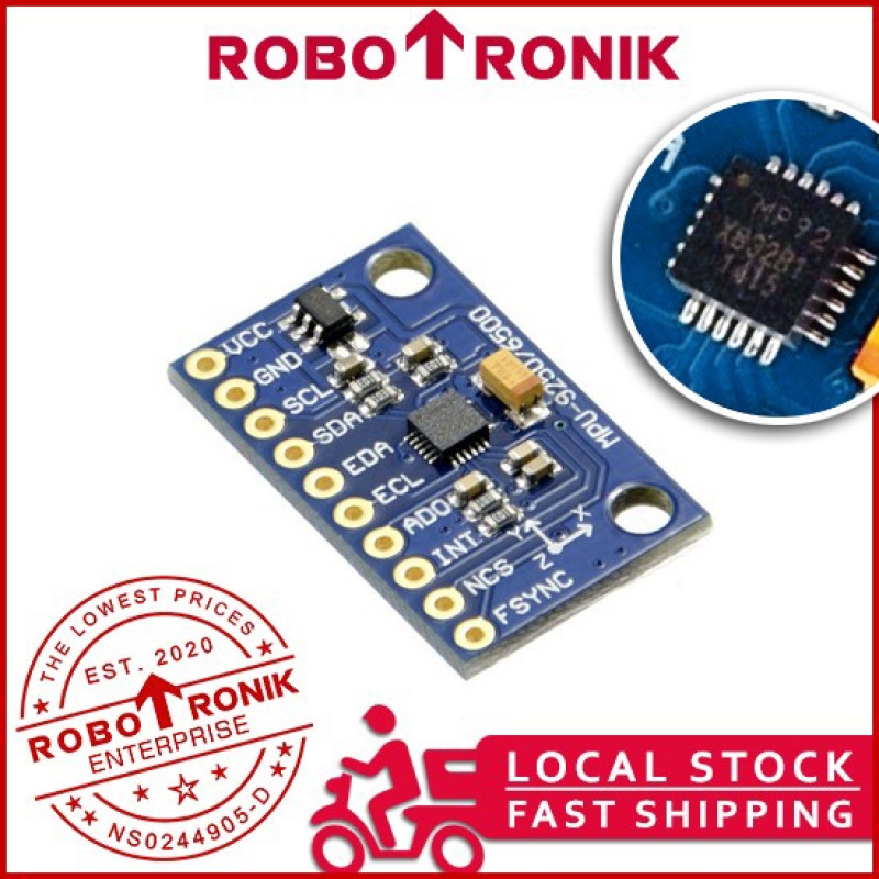 GY-9250 (MPU-9250) MPU-6500 6-Axis / 9-Axis Accelerometer Sensor Module for Arduino / Raspberry Pi GY-9250 (MPU-9250) MPU-6500 6-Axis / 9-Axis Accelerometer Sensor Module for Arduino / Raspberry Pi