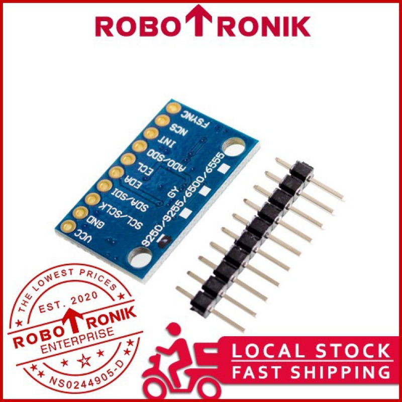 GY-9250 (MPU-9250) MPU-6500 6-Axis / 9-Axis Accelerometer Sensor Module for Arduino / Raspberry Pi GY-9250 (MPU-9250) MPU-6500 6-Axis / 9-Axis Accelerometer Sensor Module for Arduino / Raspberry Pi
