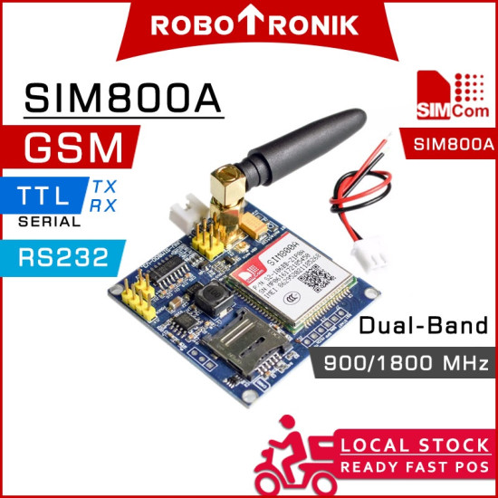SIM800A GSM (5~12V) Module w Antenna SIM 800 800A GPRS SMS Call Arduino