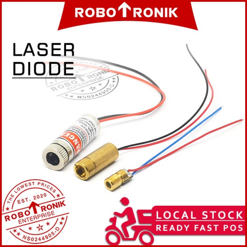 Laser Diode - Red Focused Beam Dot (3V / 5V) 激光头 镭射, Compatible Arduino Raspberry, etc Laser Diode - Red Focused Beam Dot (3V / 5V) 激光头 镭射, Compatible Arduino Raspberry, etc