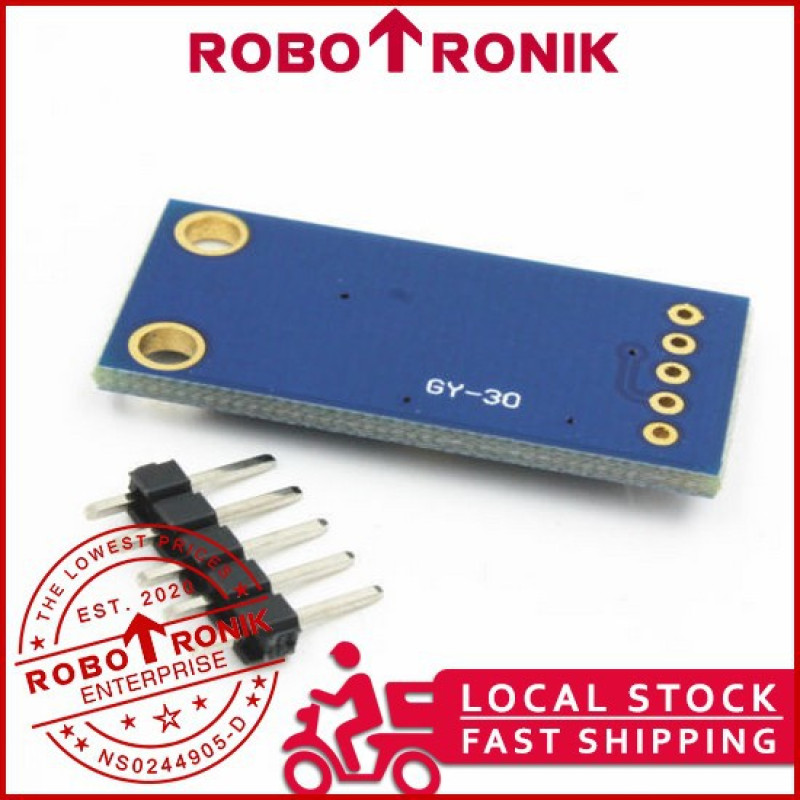 GY-30 (BH1750FVI) Ambient Light Intensity Sensor Module - Arduino Raspberry Pi Deteksi Intensitas Cahaya - GY30 GY-30 (BH1750FVI) Ambient Light Intensity Sensor Module - Arduino Raspberry Pi Deteksi Intensitas Cahaya - GY30