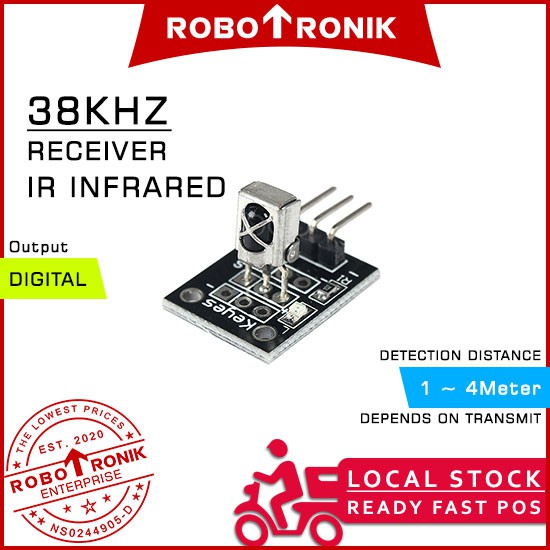 IR Infrared 38KHz Digital Receiver Sensor Module HX-1838