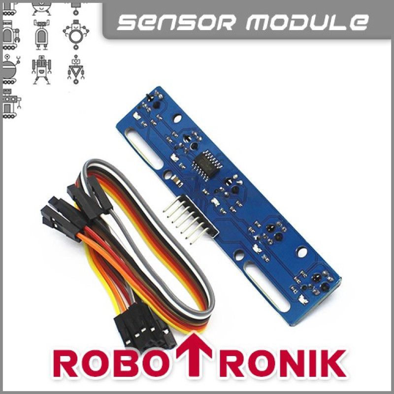 5-way IR Infrared Tracking Sensor, Tracking module | Black & White Line Recognition Sensor TCRT5000L 5-way IR Infrared Tracking Sensor, Tracking module | Black & White Line Recognition Sensor TCRT5000L