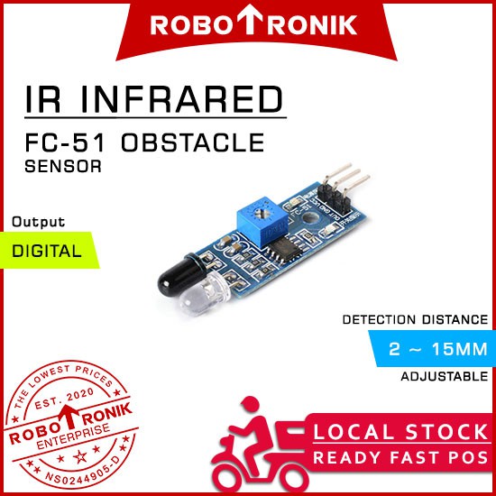 FC-51 IR Infrared (2 - 15cm) Obstacle Detaction Sensor Module FC51