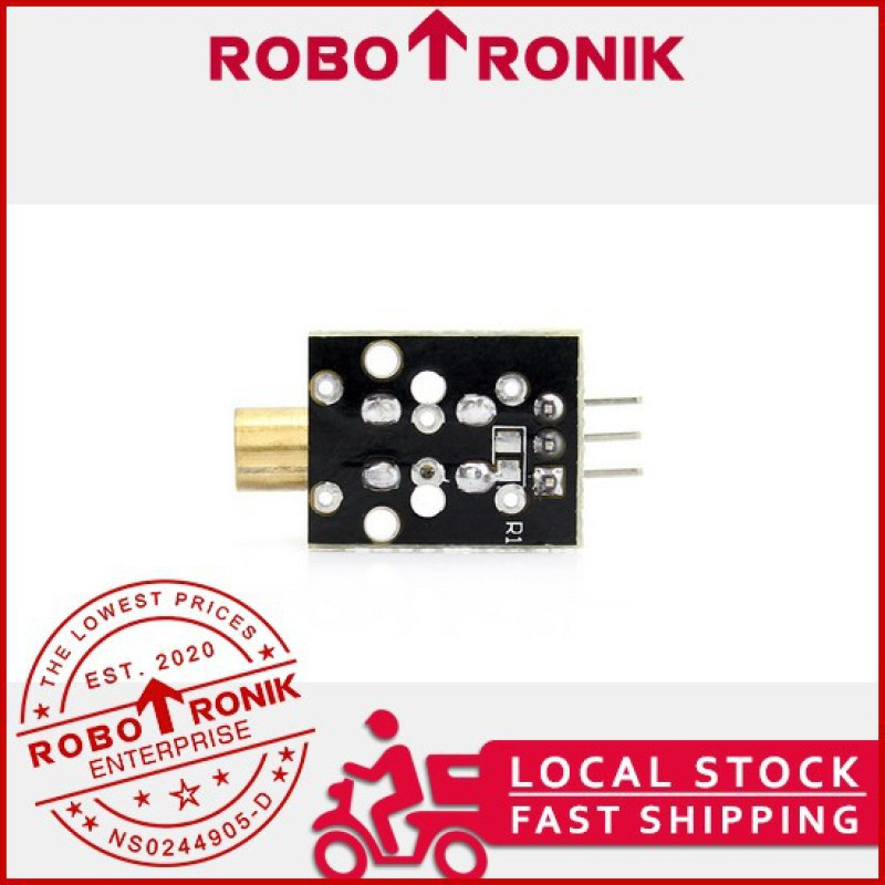 Laser Module (KY-008) 5V 5mW 650nm Red, Compatible Arduino Laser Module (KY-008) 5V 5mW 650nm Red, Compatible Arduino