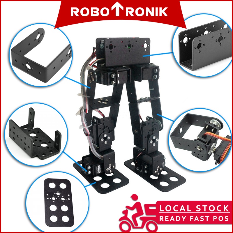 [Standard Size] Servo Motor Bracket Mounting or Long U-Shape for Mount 180° MG995, MG996 Futaba Hiltec