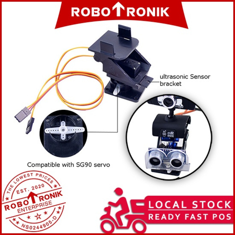 Pan & Tilt 2 Axis Servo Bracket Set For Mini / Small (180°) SG90 9G / MG90S, FPV Camera Ultrasonic Mount