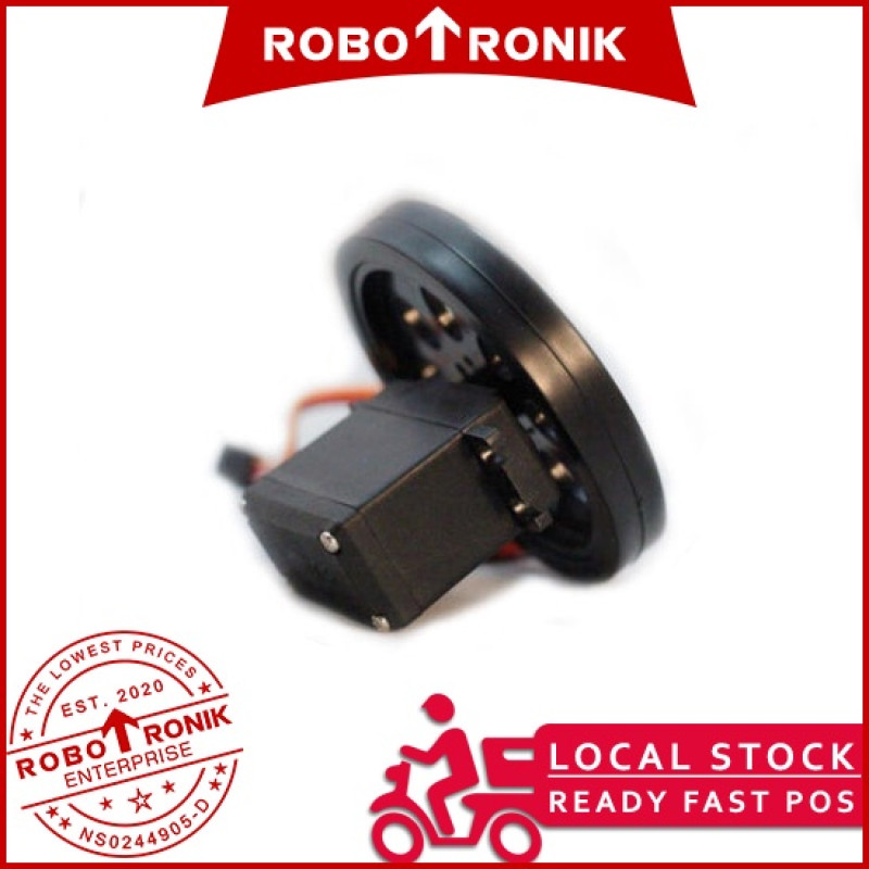 Servo Motor Wheel w Rubber Tire 70mm (25T) Servo Motor Wheel w Rubber Tire 70mm (25T)
