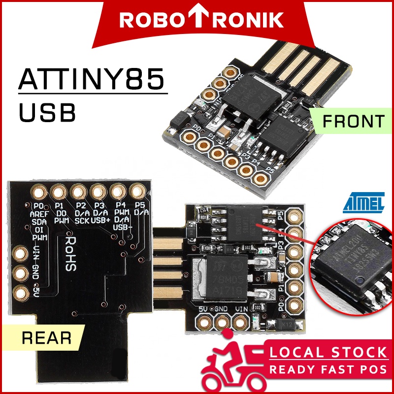 ATTINY (ATTINY85 ATTINY88) 85 88 General Purpose USB Development Board Micro, Compatible Digispark Kickstarter ATTINY (ATTINY85 ATTINY88) 85 88 General Purpose USB Development Board Micro, Compatible Digispark Kickstarter