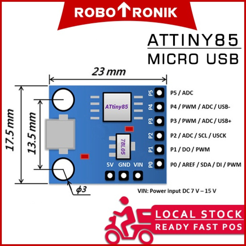 ATTINY (ATTINY85 ATTINY88) 85 88 General Purpose USB Development Board Micro, Compatible Digispark Kickstarter ATTINY (ATTINY85 ATTINY88) 85 88 General Purpose USB Development Board Micro, Compatible Digispark Kickstarter