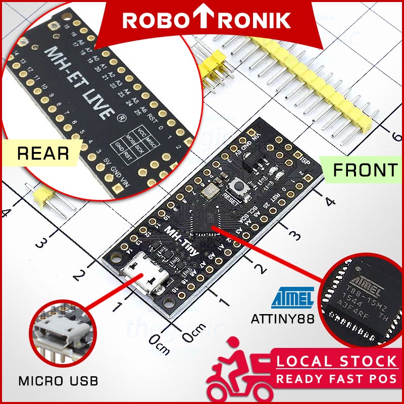 ATTINY (ATTINY85 ATTINY88) 85 88 General Purpose USB Development Board Micro, Compatible Digispark Kickstarter ATTINY (ATTINY85 ATTINY88) 85 88 General Purpose USB Development Board Micro, Compatible Digispark Kickstarter