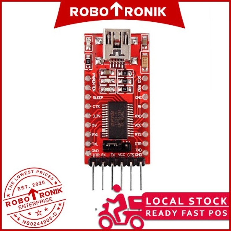 FTDI - USB to TTL Serial, (TX/RX) UART Converter Module FT232RL (Programmer Arduino Pro, Pro Mini, LilyPad, STM) FTDI - USB to TTL Serial, (TX/RX) UART Converter Module FT232RL (Programmer Arduino Pro, Pro Mini, LilyPad, STM)