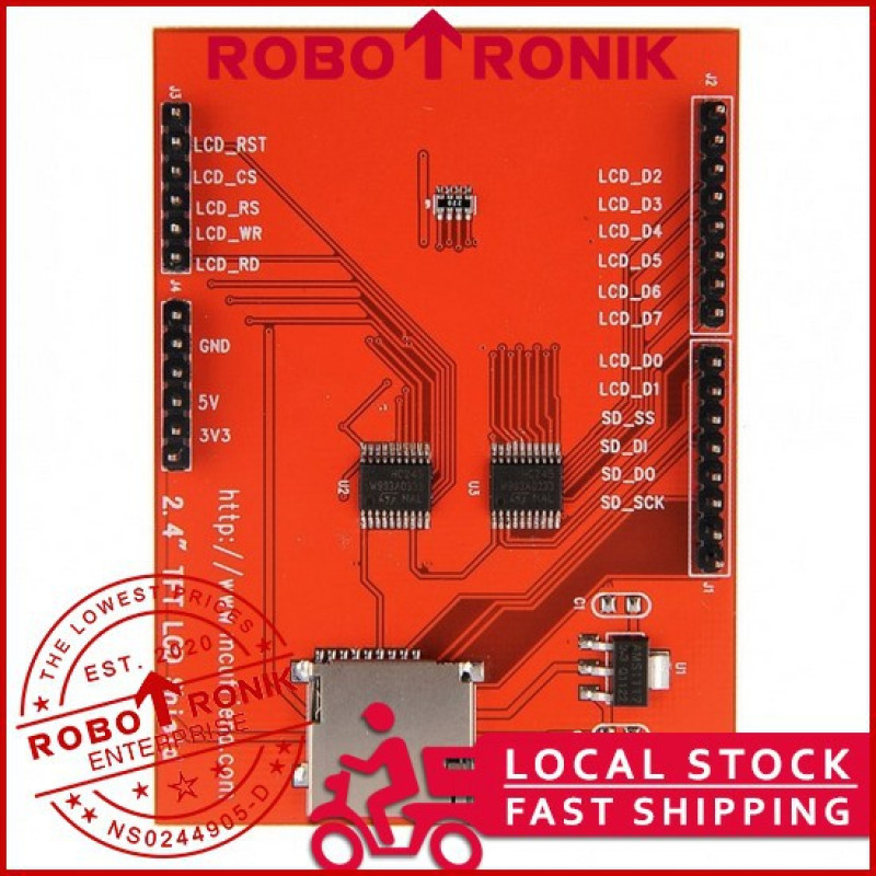 2.4" TFT Touch Screen LCD Shield (ILI9341), Compatible Arduino UNO 2.4" TFT Touch Screen LCD Shield (ILI9341), Compatible Arduino UNO