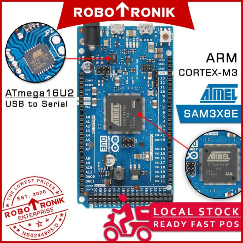 DUE R3 (SAM3X8E) 32-bit ARM Cortex-M3 (3.3V) Microcontroller Development Board DUE R3 (SAM3X8E) 32-bit ARM Cortex-M3 (3.3V) Microcontroller Development Board
