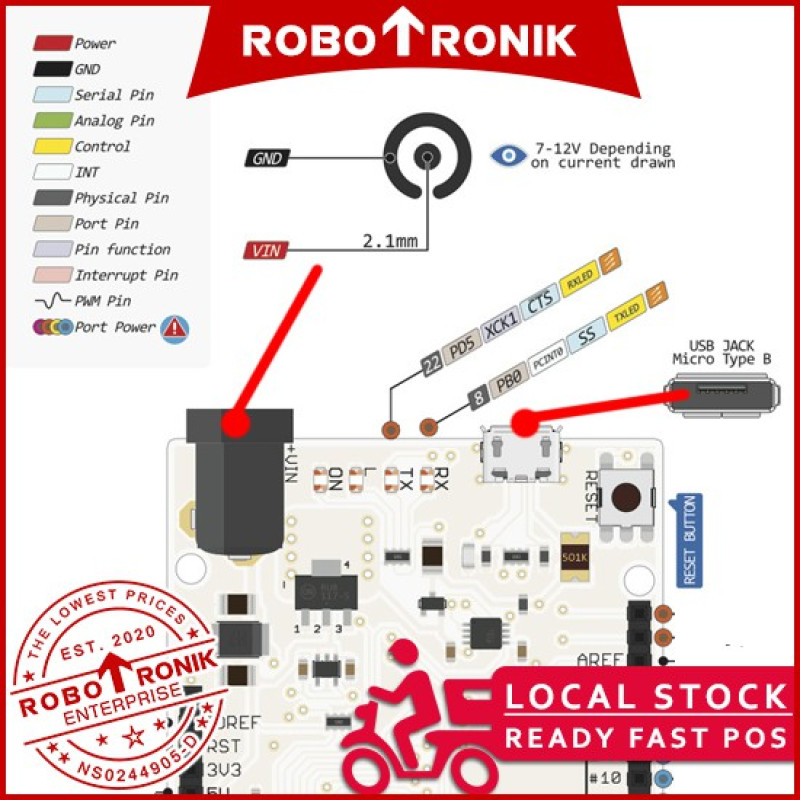 Leonardo R3 (ATmega32U4) Micro-USB Microcontroller Development Board - Arduino Compatible Leonardo R3 (ATmega32U4) Micro-USB Microcontroller Development Board - Arduino Compatible