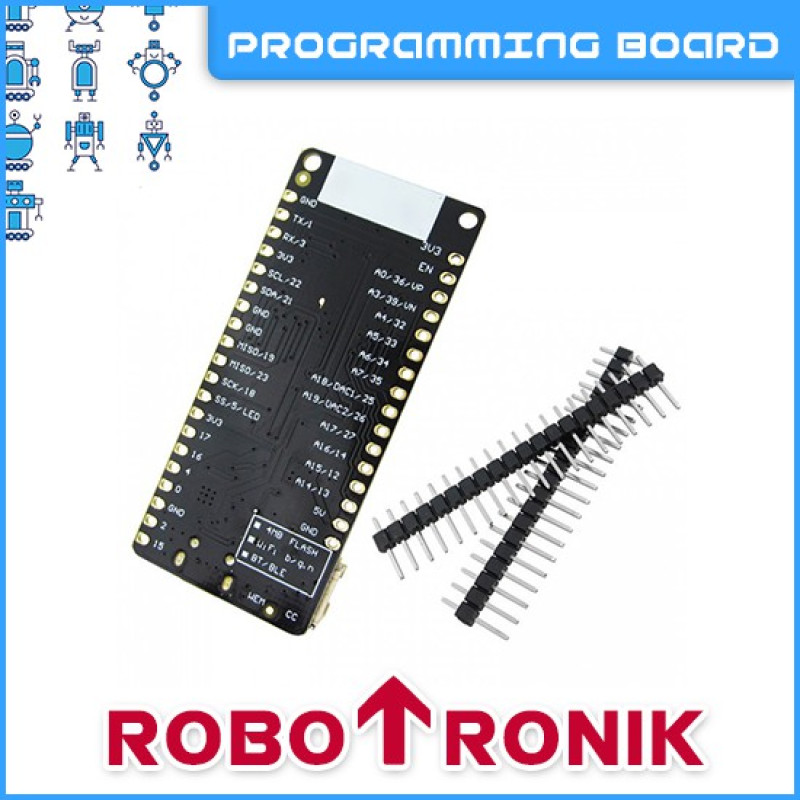 WeMos LOLIN 32 [ESP32] D1 V1.0.0 WROOM-32 Microcontroller w/ Li-Ion/LiPo Battery Charging Board ESP 32