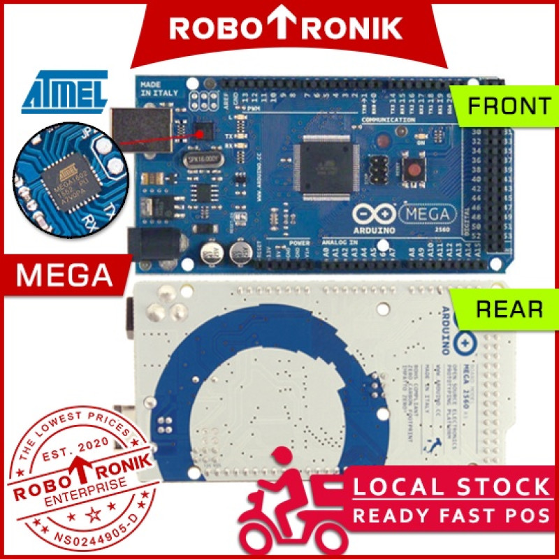 MEGA ATmega2560 - (USB 16U2) Microcontroller Development Board Arduino Compatible MEGA ATmega2560 - (USB 16U2) Microcontroller Development Board Arduino Compatible