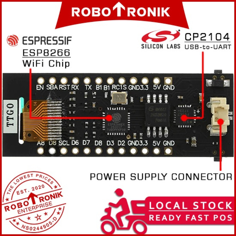 TTGO ESP8266 + 0.91" OLED Screen Display, Compatible Arduino Nodemcu TTGO ESP8266 + 0.91" OLED Screen Display, Compatible Arduino Nodemcu
