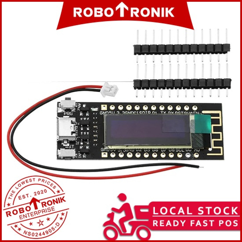 TTGO ESP8266 + 0.91" OLED Screen Display, Compatible Arduino Nodemcu TTGO ESP8266 + 0.91" OLED Screen Display, Compatible Arduino Nodemcu