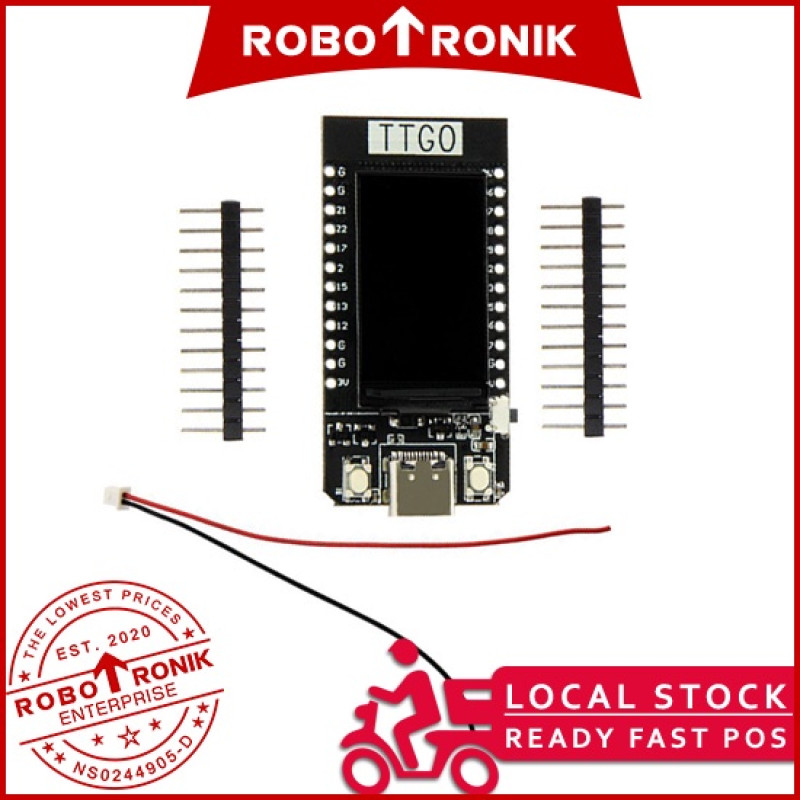 TTGO T-Display ESP32 & 1.14" IPS Display Module USB Type-C TTGO T-Display ESP32 & 1.14" IPS Display Module USB Type-C