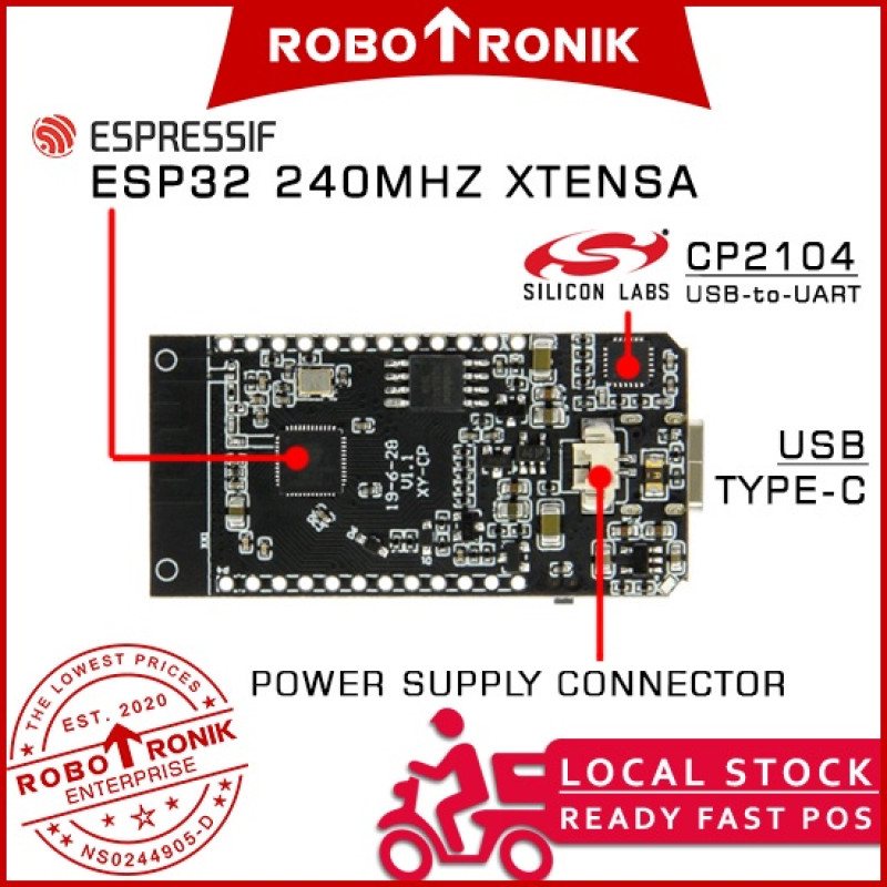 TTGO T-Display ESP32 & 1.14" IPS Display Module USB Type-C TTGO T-Display ESP32 & 1.14" IPS Display Module USB Type-C