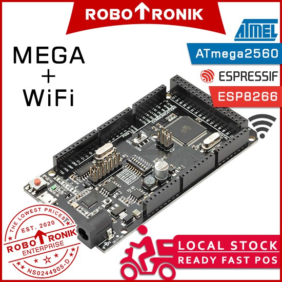 MEGA + WiFi (ATmega2560 & ESP8266)