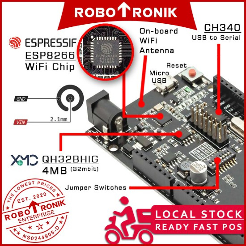 MEGA + WiFi (ATmega2560 & ESP8266) MEGA + WiFi (ATmega2560 & ESP8266)