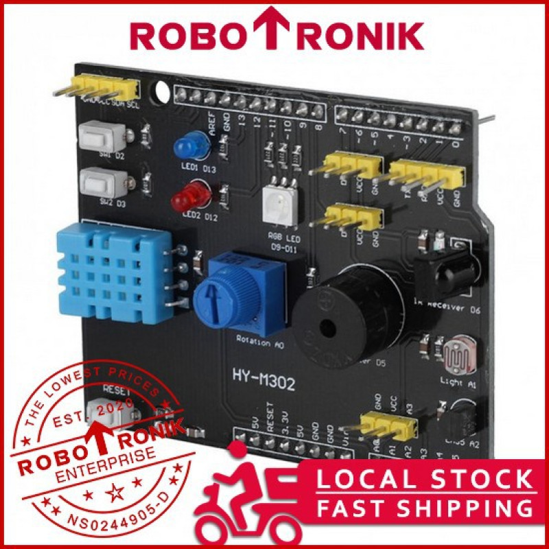 9-in-1 Multi-function Expansion Shield - Arduino UNO MEGA Compatible 9-in-1 Multi-function Expansion Shield - Arduino UNO MEGA Compatible