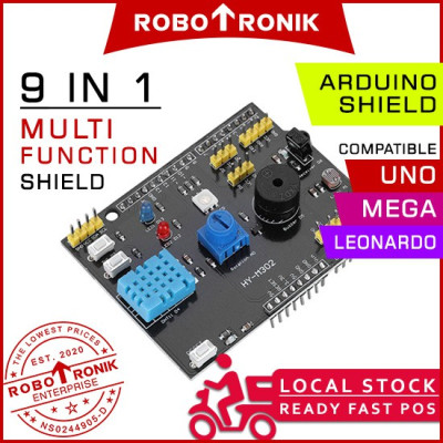 9-in-1 Multi-function Expansion Shield - Arduino UNO MEGA Compatible 9-in-1 Multi-function Expansion Shield - Arduino UNO MEGA Compatible