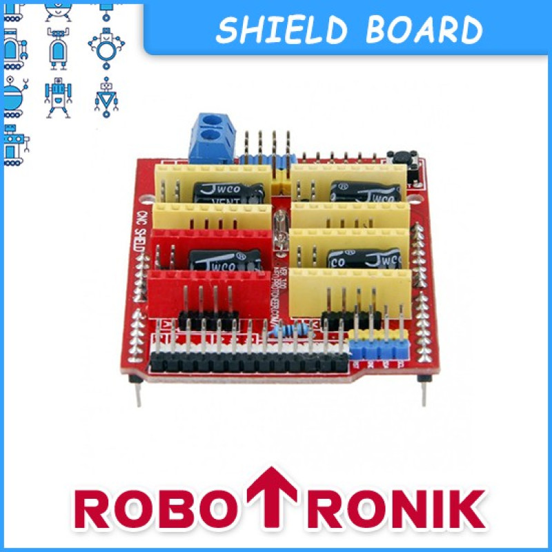 CNC Shield V3 - Stepper Motor Controller, Compatible Arduino UNO R3 CNC Shield V3 - Stepper Motor Controller, Compatible Arduino UNO R3