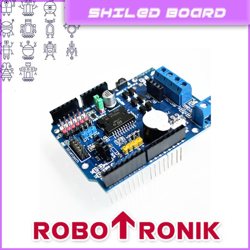 L298P Motor Driver Shield (Stepper & DC Motor) Expansion Board, Compatible Arduino UNO MEGA L298 298 L298P Motor Driver Shield (Stepper & DC Motor) Expansion Board, Compatible Arduino UNO MEGA L298 298