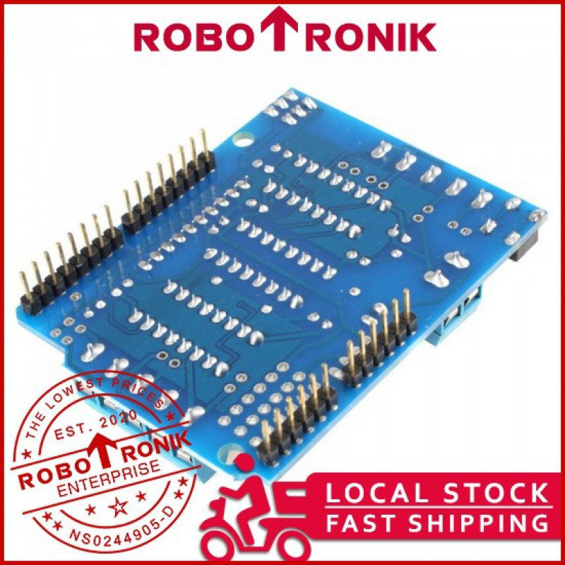 Motor Driver Shield L293D & 74HC595 - Arduino UNO Compatible for DC, Servo & Stepper Motor, 293 L293 293D Motor Driver Shield L293D & 74HC595 - Arduino UNO Compatible for DC, Servo & Stepper Motor, 293 L293 293D