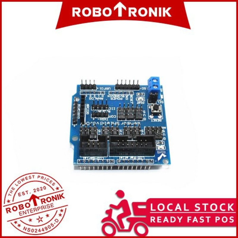 Sensor Shield V5.0 Expansion Board, Compatible UNO R3 Sensor Shield V5.0 Expansion Board, Compatible UNO R3