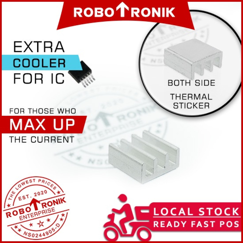 Heatsink 11x11x5mm Both-Side Sticker