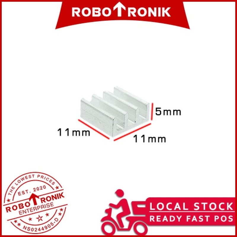 Heatsink 11x11x5mm Both-Side Sticker