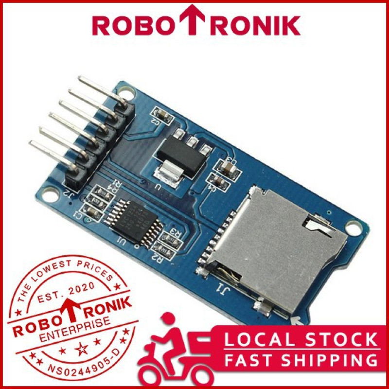 Micro SD Card Slot Module, SPI Serial Peripheral Interface - Compatible Arduino UNO MEGA NANO etc / TF Card Micro SD Card Slot Module, SPI Serial Peripheral Interface - Compatible Arduino UNO MEGA NANO etc / TF Card