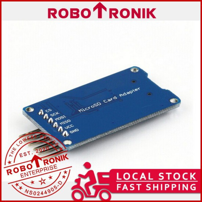 Micro SD Card Slot Module, SPI Serial Peripheral Interface - Compatible Arduino UNO MEGA NANO etc / TF Card Micro SD Card Slot Module, SPI Serial Peripheral Interface - Compatible Arduino UNO MEGA NANO etc / TF Card
