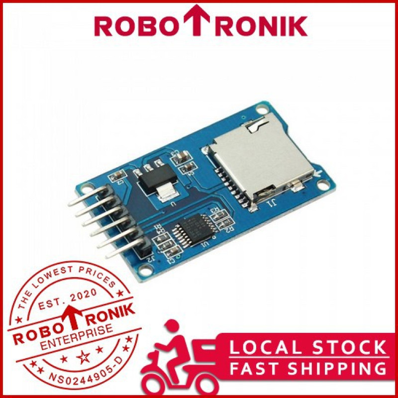 Micro SD Card Slot Module, SPI Serial Peripheral Interface - Compatible Arduino UNO MEGA NANO etc / TF Card Micro SD Card Slot Module, SPI Serial Peripheral Interface - Compatible Arduino UNO MEGA NANO etc / TF Card