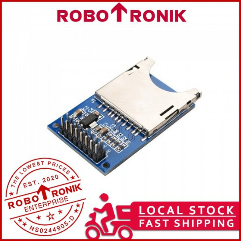 SD Card Slot Module, SPI Serial Peripheral Interface, Arduino Compatible SD Card Slot Module, SPI Serial Peripheral Interface, Arduino Compatible