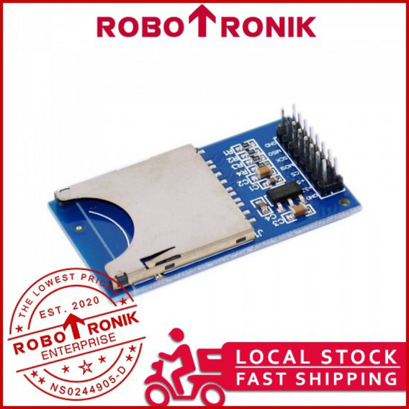 SD Card Slot Module, SPI Serial Peripheral Interface, Arduino Compatible SD Card Slot Module, SPI Serial Peripheral Interface, Arduino Compatible