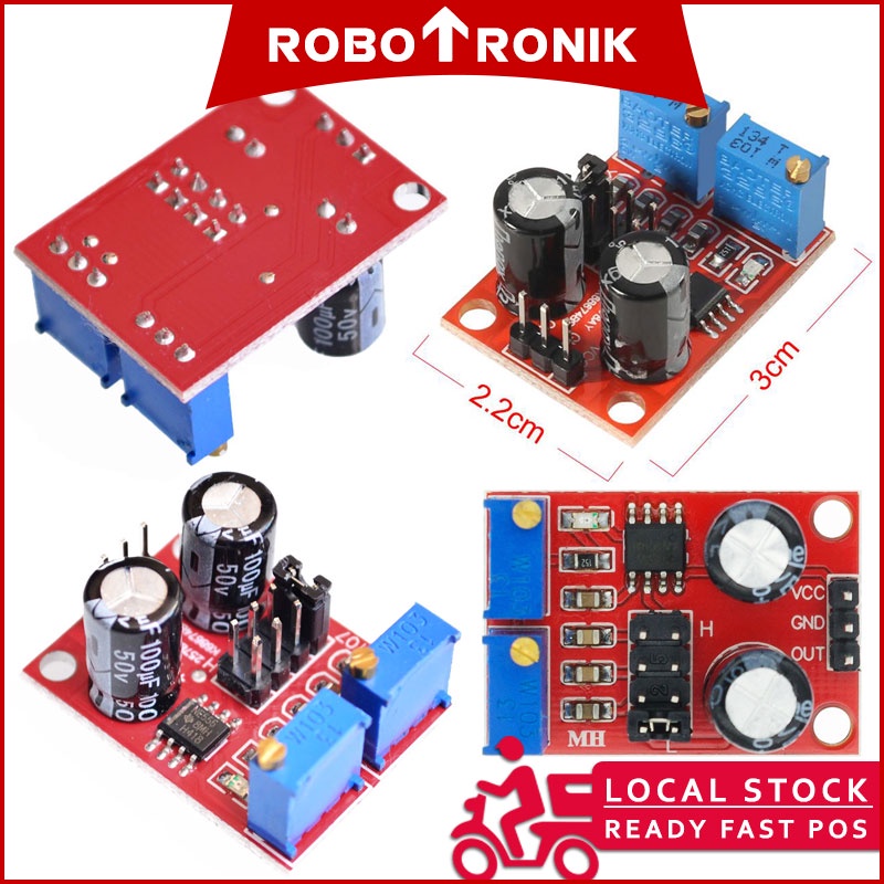 NE555 Timer Adjustable (Pulse Frequency & Duty Cycle) Generator Clock Module NE555 Timer Adjustable (Pulse Frequency & Duty Cycle) Generator Clock Module