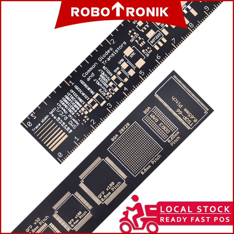 PCB Reference Ruler, Measuring Multipurpose Engineering Tool (6 Inch / 15CM) PCB Reference Ruler, Measuring Multipurpose Engineering Tool (6 Inch / 15CM)