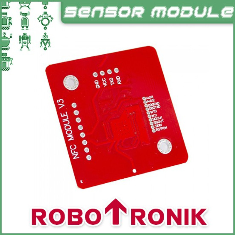 NFC RFID Reader Module PN532 V3 (13.56MHz) w Antenna, Compatible Arduino / Raspberry Pi NFC RFID Reader Module PN532 V3 (13.56MHz) w Antenna, Compatible Arduino / Raspberry Pi