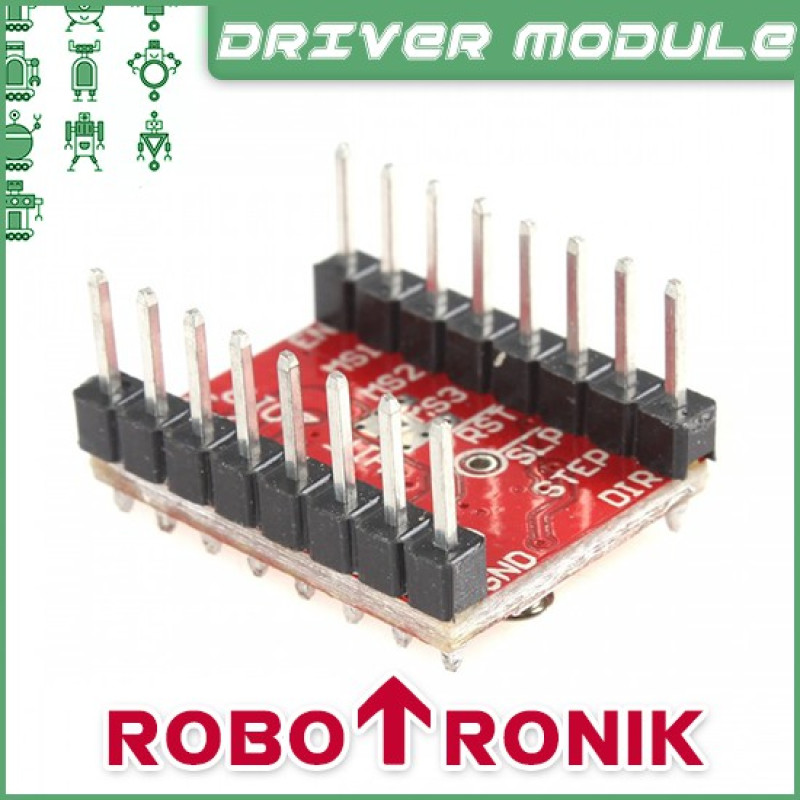 Reprap Micro Stepper Motor Driver A4988 Micro-Step (Peak 2A) w Heatsink Reprap Micro Stepper Motor Driver A4988 Micro-Step (Peak 2A) w Heatsink