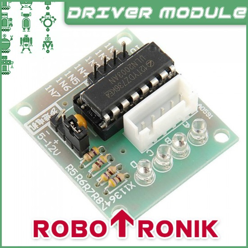 Stepper Motor Driver Unipolar & Bipolar Module ULN2003 for Arduino Stepper Motor Driver Unipolar & Bipolar Module ULN2003 for Arduino